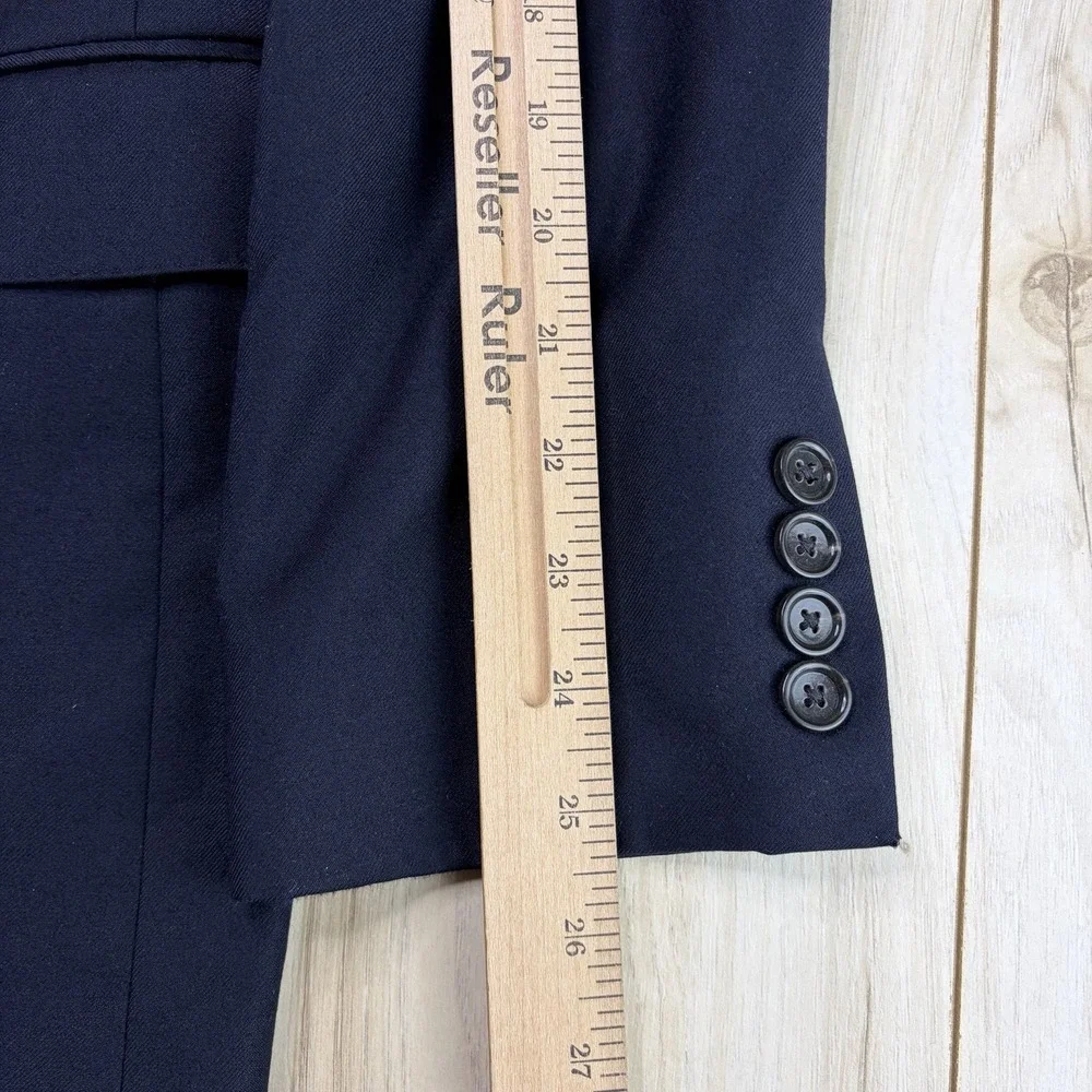 J. Crew Ludlow Jacket Loro Piana Flannel Wool Blazer Men 38R Navy